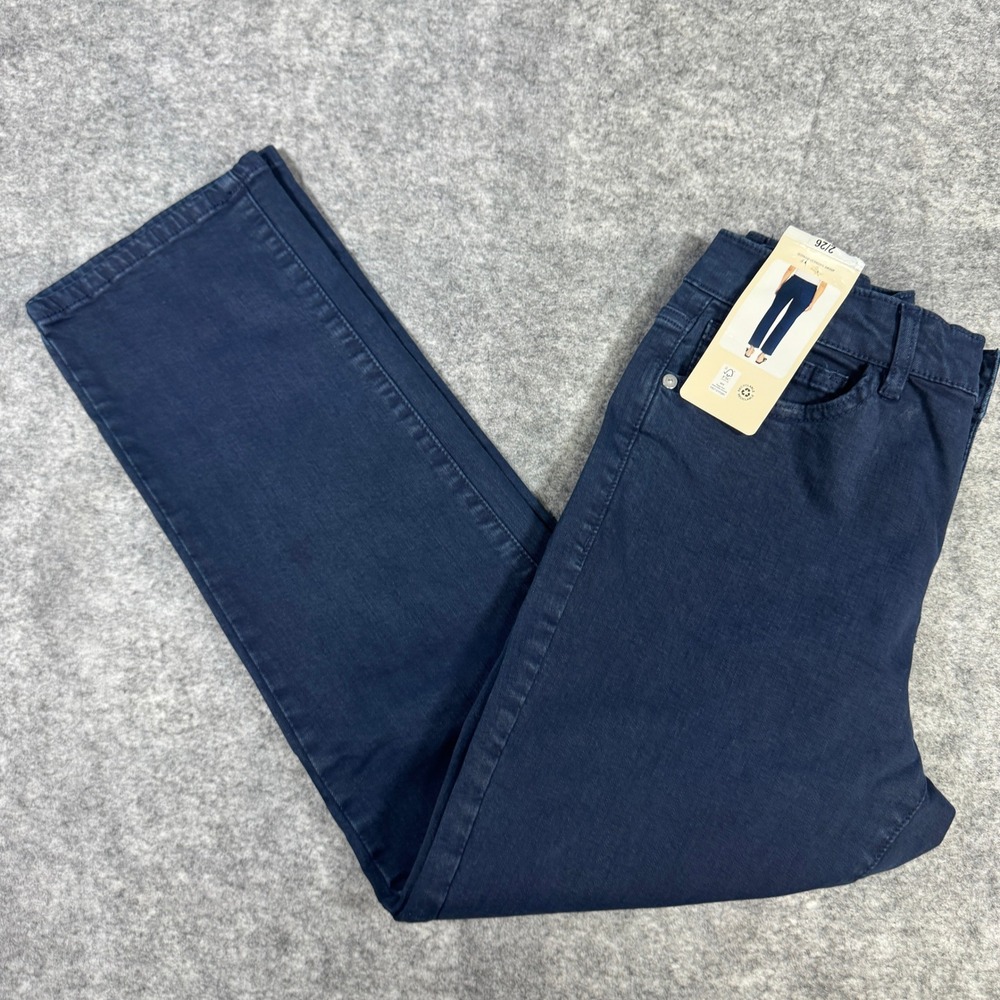 Blank NYC Womens Navy Blue High Rise Straight Leg Stretch Pants Size 2/26 NEW